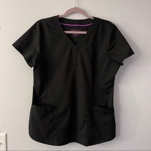 Healing Hands | Purple Label Scrub Top | L | Black